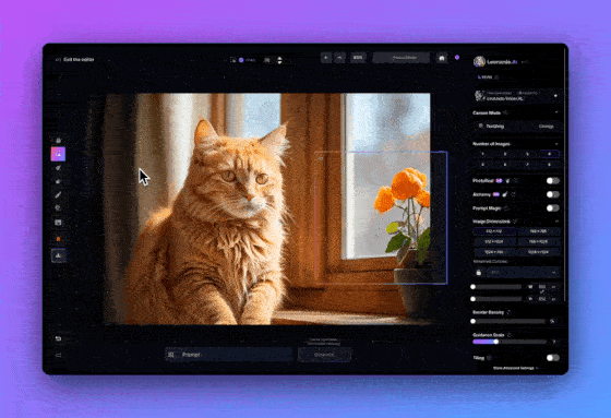 Leonardo AI:使用画布编辑器编辑图片使用教程